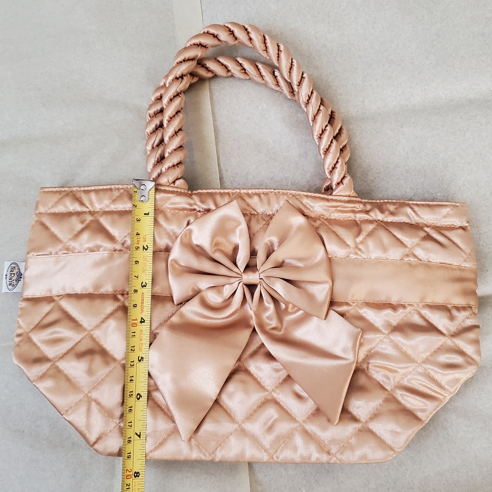 Elegant Satin Bow Handbag